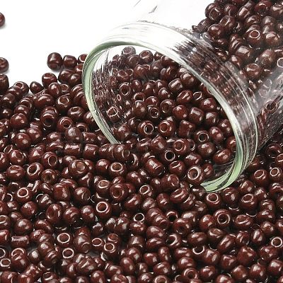 (Repacking Service Available) Baking Paint Glass Seed Beads SEED-C024-C-K18-1