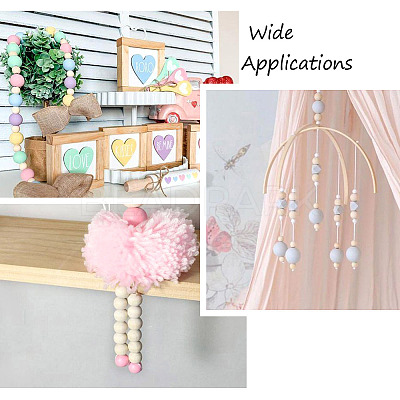 120Pcs 6 Colors Theaceae Wood Bead WOOD-CD0001-07-1