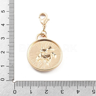 Tarot Alloy Enamel Pendant Decoration LS-HJEW-P021-01B-G-1
