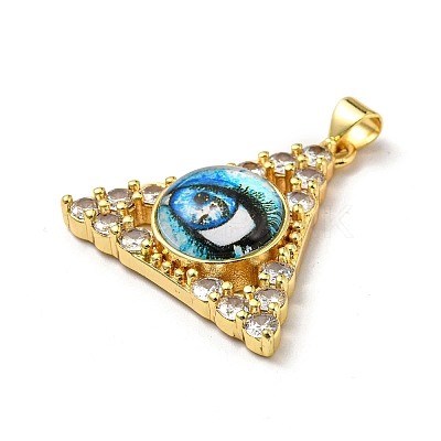Golden Brass Pendants KK-L209-007G-05-1