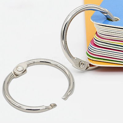 Iron Loose Leaf Book Binder Hinged Rings LS-SCRA-PW0004-124D-1