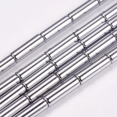 Non-magnetic Synthetic Hematite Beads Strands X-G-K022-3x14mm-08-1