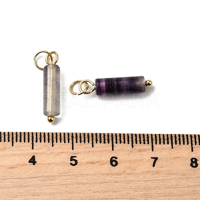 Natural Fluorite Pendants STAS-C120-01G-05-1