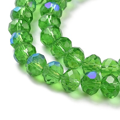 Electroplate Glass Beads Strands X1-EGLA-A034-T6mm-L08-1