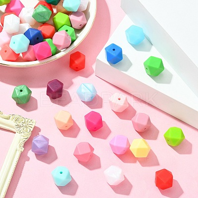 Hexagon Silicone Beads SIL-CJC0005-02-1