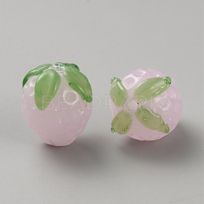 Handmade Lampwork Beads LAMP-WH0009-10D-1