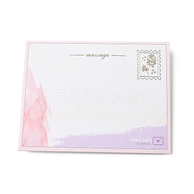 Pop Up 3D Flower Paper Greeting Cards AJEW-L102-01A-1