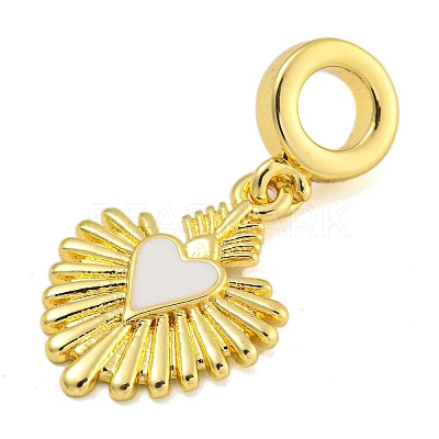 Rack Plating Brass Enamel European Dangle Charms LS-KK-I718-25G-02-1