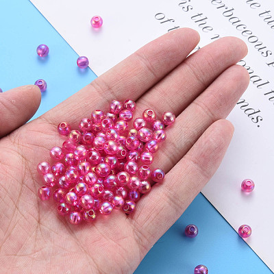 Transparent Acrylic Beads MACR-S370-B6mm-706-1