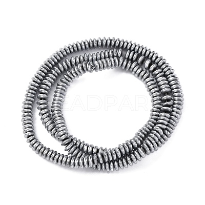 Electroplated Non-magnetic Hematite Beads Strands G-P571-B01-01E-1