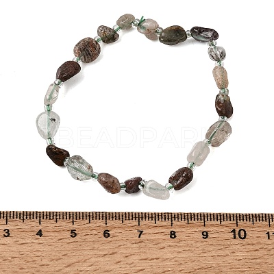 Natural Lodolite Quartz Beads Bracelets GG-CBA05D5-02A-09-1