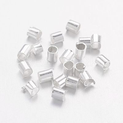 Brass Crimp Beads KK-L021-S-1