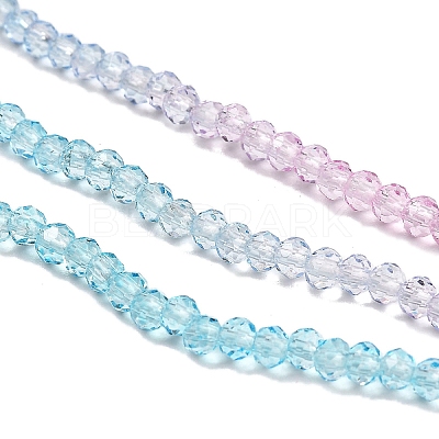 Transparent Painted Glass Beads Strands DGLA-A034-T2mm-A22-1