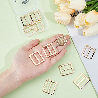 10Pcs Alloy Rectangle Buckles FIND-CY0001-97KCG-1