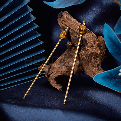 2Pcs Brass Hair Sticks OHAR-PH00001-1
