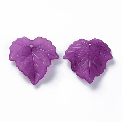 Autumn Theme Transparent Frosted Acrylic Pendants X-PAF002Y-26-1
