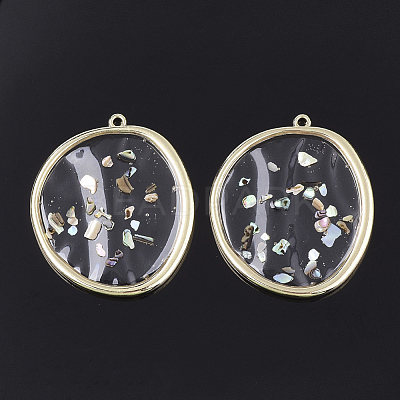 Epoxy Resin Pendants RESI-S365-29-1