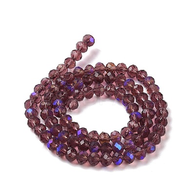 Electroplate Glass Beads Strands EGLA-A034-T8mm-L14-1