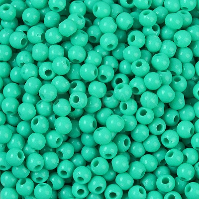 Opaque Acrylic Beads SACR-A007-01A-10-1