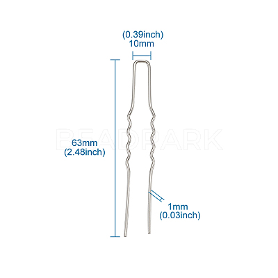 Hair Accessories Iron Hair Forks Findings OHAR-TAC0002-01P-1