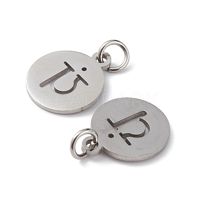 Non-Tarnish 304 Stainless Steel Charms STAS-Q201-T452P-1