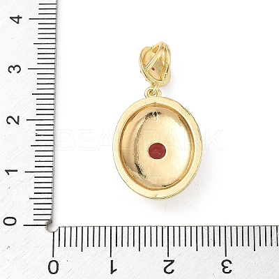 Brass Micro Pave Cubic Zirconia Pendants KK-F939-02B-G-1