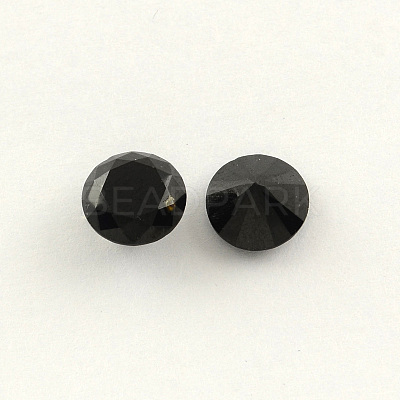 Diamond Shaped Cubic Zirconia Pointed Back Cabochons ZIRC-R004-8mm-02-1