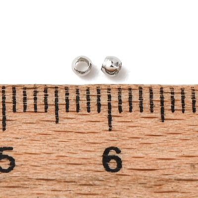 Brass Crimp End Beads X-E002-NF-1