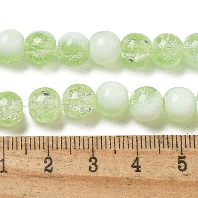 Crackle Glass Beads Strands GLAA-U001-8mm-09-1