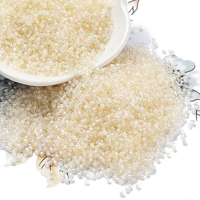 Transparent Inside Colours Glass Seed Beads X1-SEED-H003-04B-1