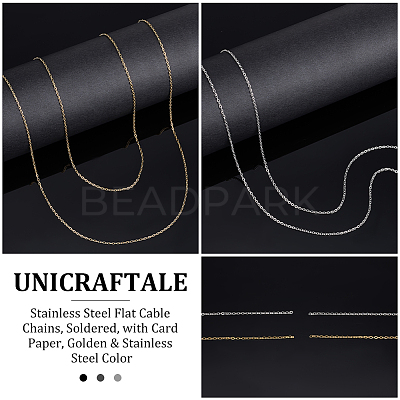 10M 2 Color 304 Stainless Steel Flat Cable Chains CHS-UN0001-21-1