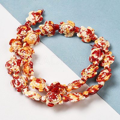 Synthetic Turquoise Dyed Beads Strands X-G-P507-05B-1