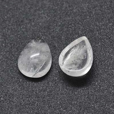 Natural Quartz Crystal Cabochons G-O175-22-18-1