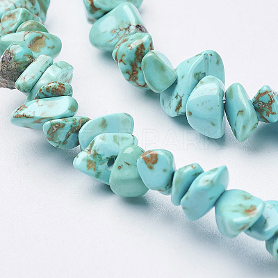 Synthetic Turquoise Beads Strands G-D283-5x8-10-1