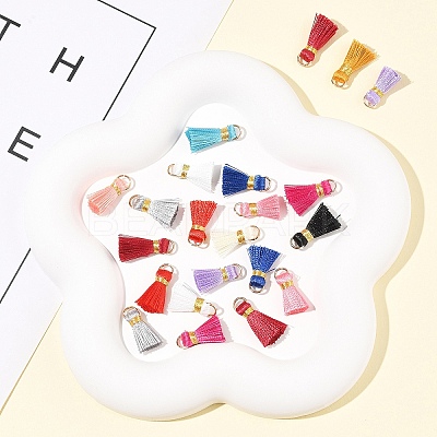 20Pcs Handmade Polycotton(Polyester Cotton) Tassel Decorations FIND-FS0003-27C-1