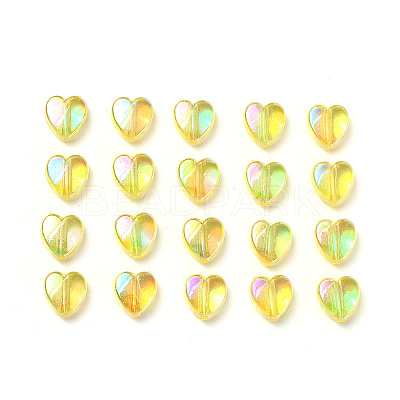 100Pcs Eco-Friendly Transparent Acrylic Beads TACR-YW0001-07E-1