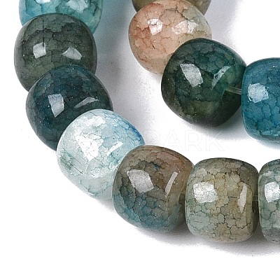 Ombre Effect Dyed Glass Beads Strands GLAA-Q106-05B-A06-1