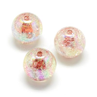 Crackle Style Acrylic Beads MACR-S825-20mm-B-1