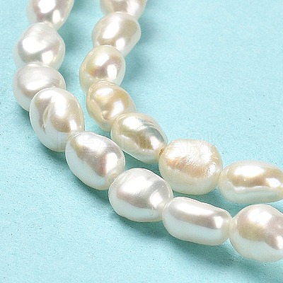 Natural Cultured Freshwater Pearl Beads Strands PEAR-E016-104-1