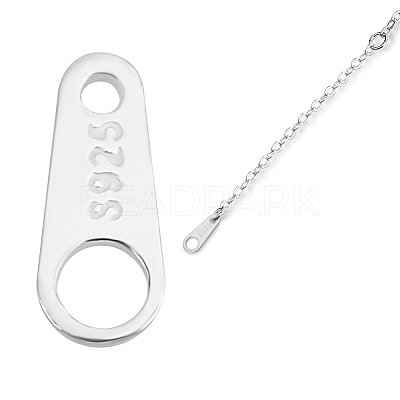50Pcs 925 Sterling Silver Links STER-BBC0001-09-1
