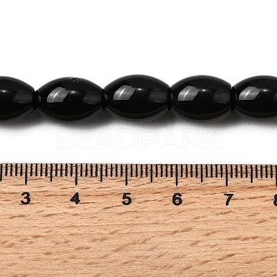 Natural Black Onyx Beads Strands G-F801-F02-03-1