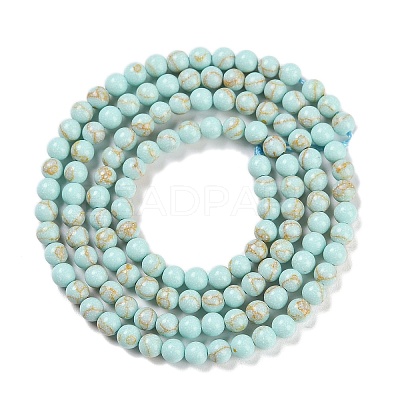 Synthetic Turquoise Beads Strands G-U004-02Q-1