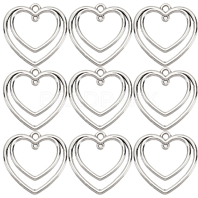 50Pcs Tibetan Style Alloy Open Back Bezel Connector Charms TIBE-SC0004-58-1