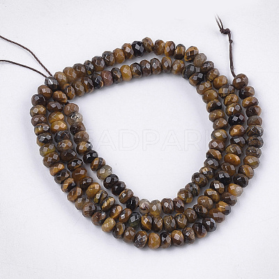 Natural Tiger Eye Beads Strands G-S354-50-1