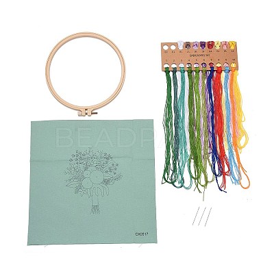 DIY Bouquet Pattern Embroidery Kit LS-DIY-O021-14A-1