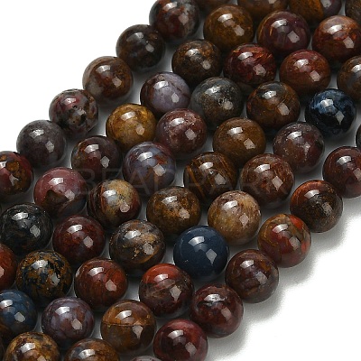 Natural Pietersite Beads Strands G-L642-B16-6mm-1