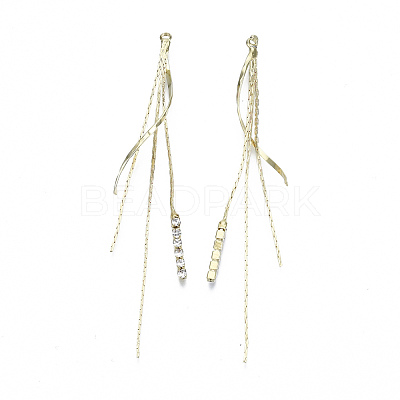 Brass Chain Tassel Big Pendants KK-R129-11G-1