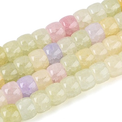 Baking Paint Crackle Glass Beads Strands DGLA-N019-02A-05-1