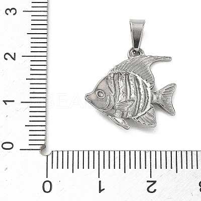 304 Stainless Steel Pendants STAS-B141-03F-P-1