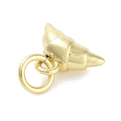 Rack Plating Croissant Brass Pendants LS-KK-M293-02G-1